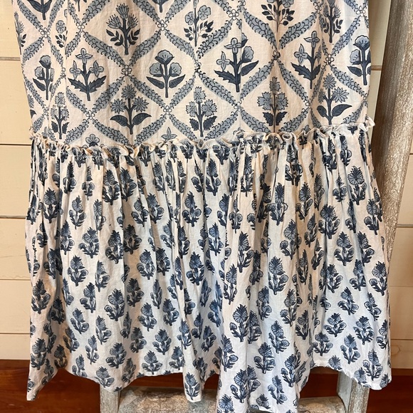 Madison Mathews Block Print Tiered Dress - Picture 6 of 8